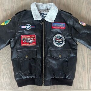 Up and Away Children's Medium-Weight A-2 Bomber Jacket